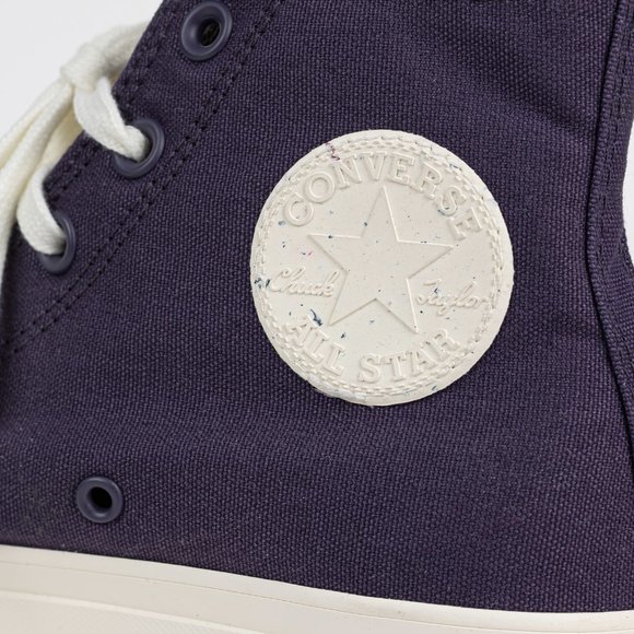 Converse Chuck Taylor All Star lift platform tonal jacquard Plum Raisin W Size 8 - Picture 6 of 11